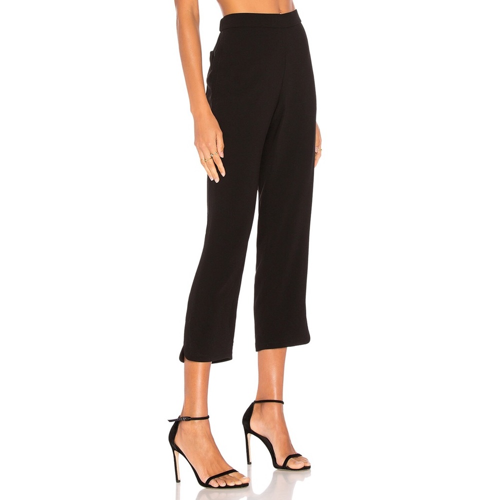 NWT Theory Thorina Elevate Crepe Pant in Black, Size 0 - Picture 1 of 4